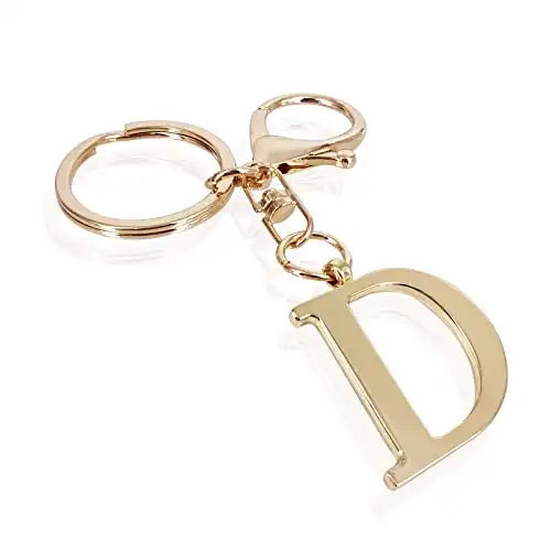 Gold Keychain Letter