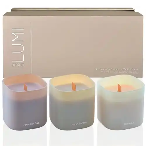 Lumi Scented Soy Candles Set of 3