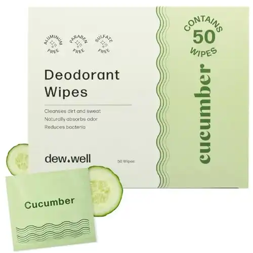 Dew Well Refresh Deodorant Wipes