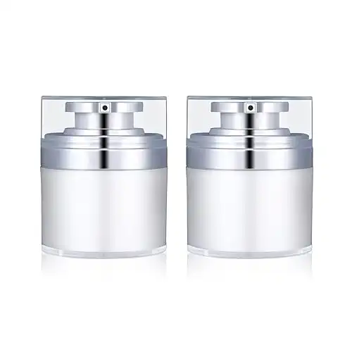 2-Pcs 1 oz Airless Pump Jar