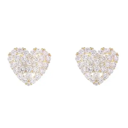 Heart-shaped Acrylic Stud Earrings Set