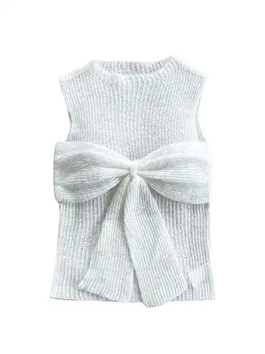 Bow Front Sweater Vest