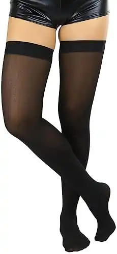 Opaque Nylon High Thigh