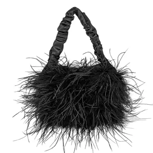 Ostrich Feather Purse