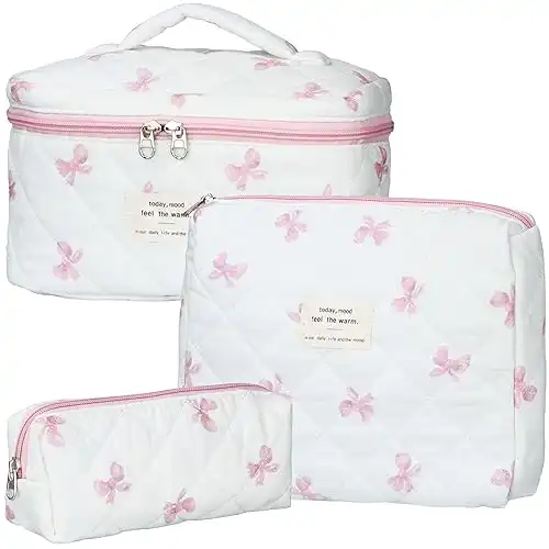 Cotton Makeup Bag Set