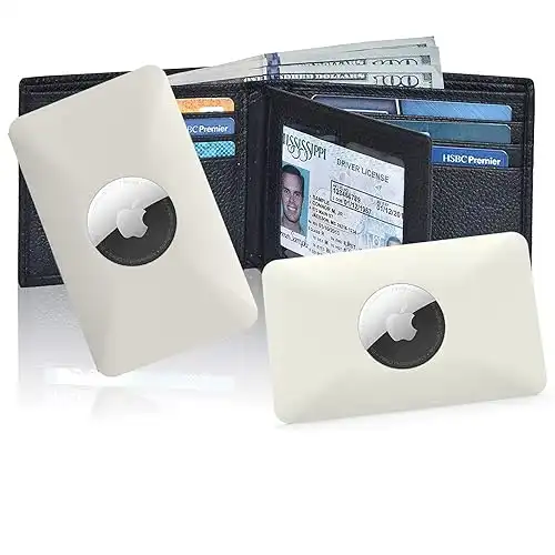 2 Pack Wallet Case Holder for Apple AirTag Locator