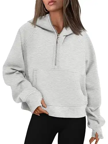 Hoodies Half Zip Sweatshirt