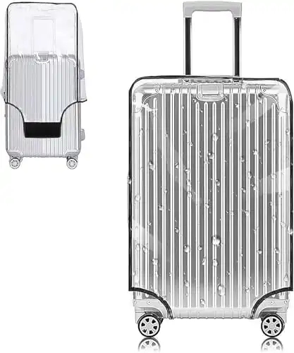 Clear PVC Suitcase Cover