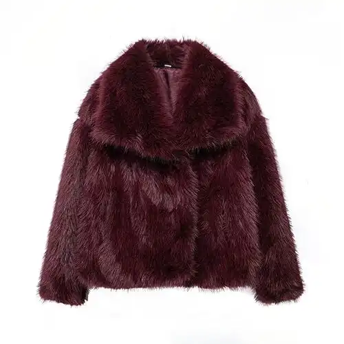 Cropped Faux Fur Jacket