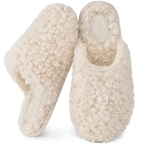 Curly Faux Wool Slip-on