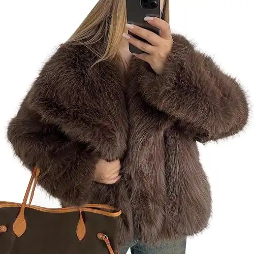 Fluffy Faux Fur Coat