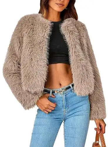 Fleece Cropped Jacket